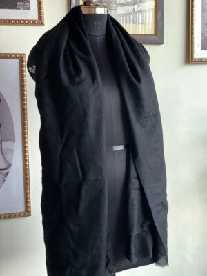 Eternal Black – Pure Kashmiri Pashmina Shawl